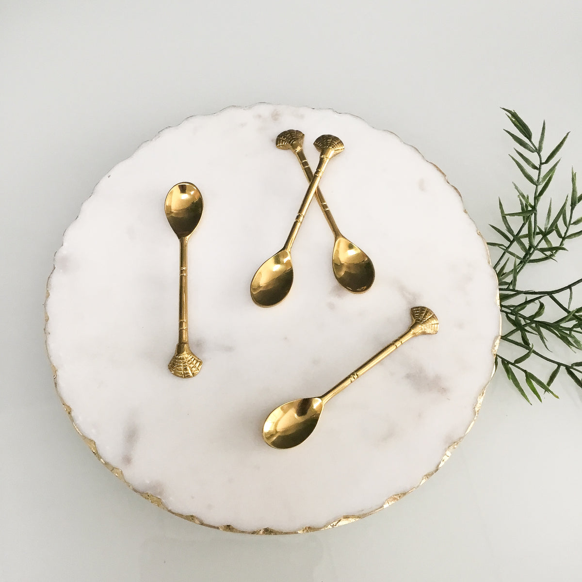 Design Shop Brass Coffe Spoon Set