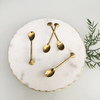 Design Shop Brass Coffe Spoon Set