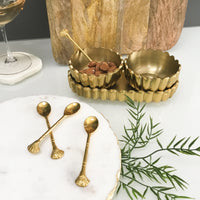 Design Shop Brass Coffe Spoon Set