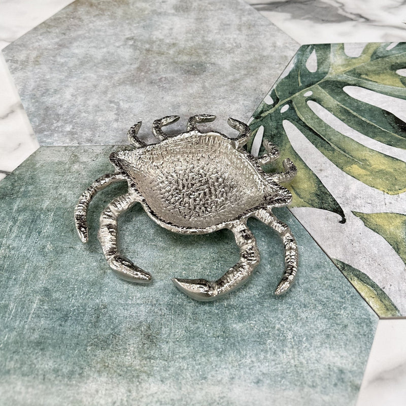 Design Shop Aluminum Crab Dish Shaped Soap Dish