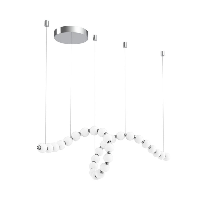 Alora LED Chandelier from the Akoya collection in Chrome finish