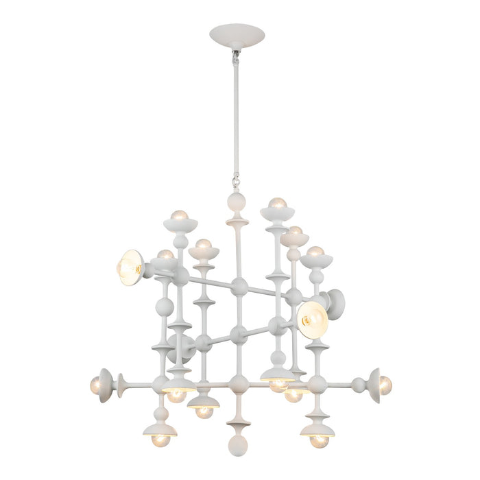 Alora 18 Light Chandelier from the Cadence collection in Antique White finish