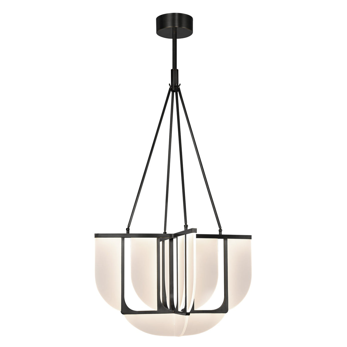 Alora LED Chandelier from the Anders collection in Urban Bronze finish