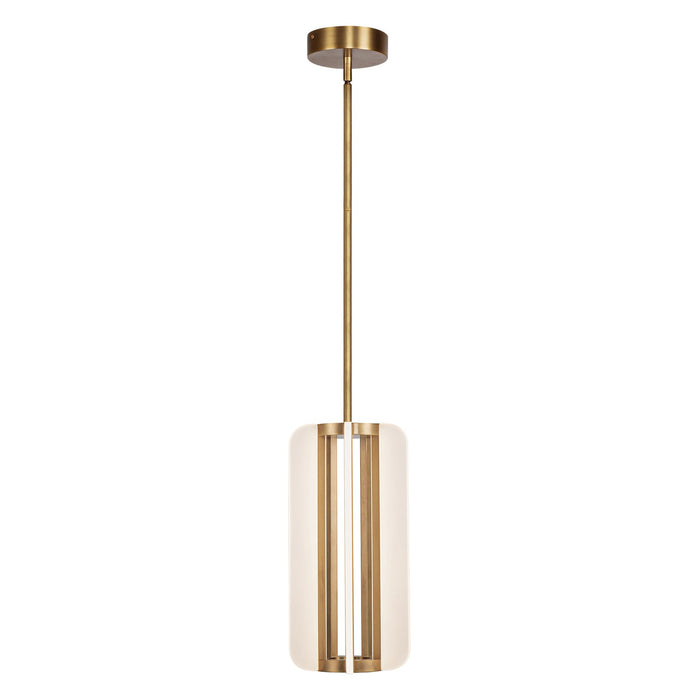 Alora LED Pendant from the Anders collection in Vintage Brass finish