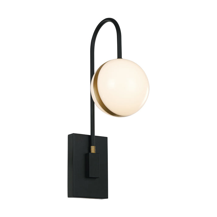 Alora LED Vanity from the Tagliato collection in Matte Black/Brushed Gold finish