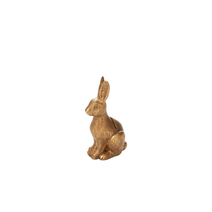 Design Shop Antique-Gold Enchanted Critter Name Card Holder Rabbit, 0.75" X 2.75", Set of 6.