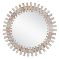 Currey and Company - 1000-0133 - Mirror - Diza - Whitewash