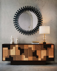 Currey and Company - 1000-0134 - Mirror - Diza - Black