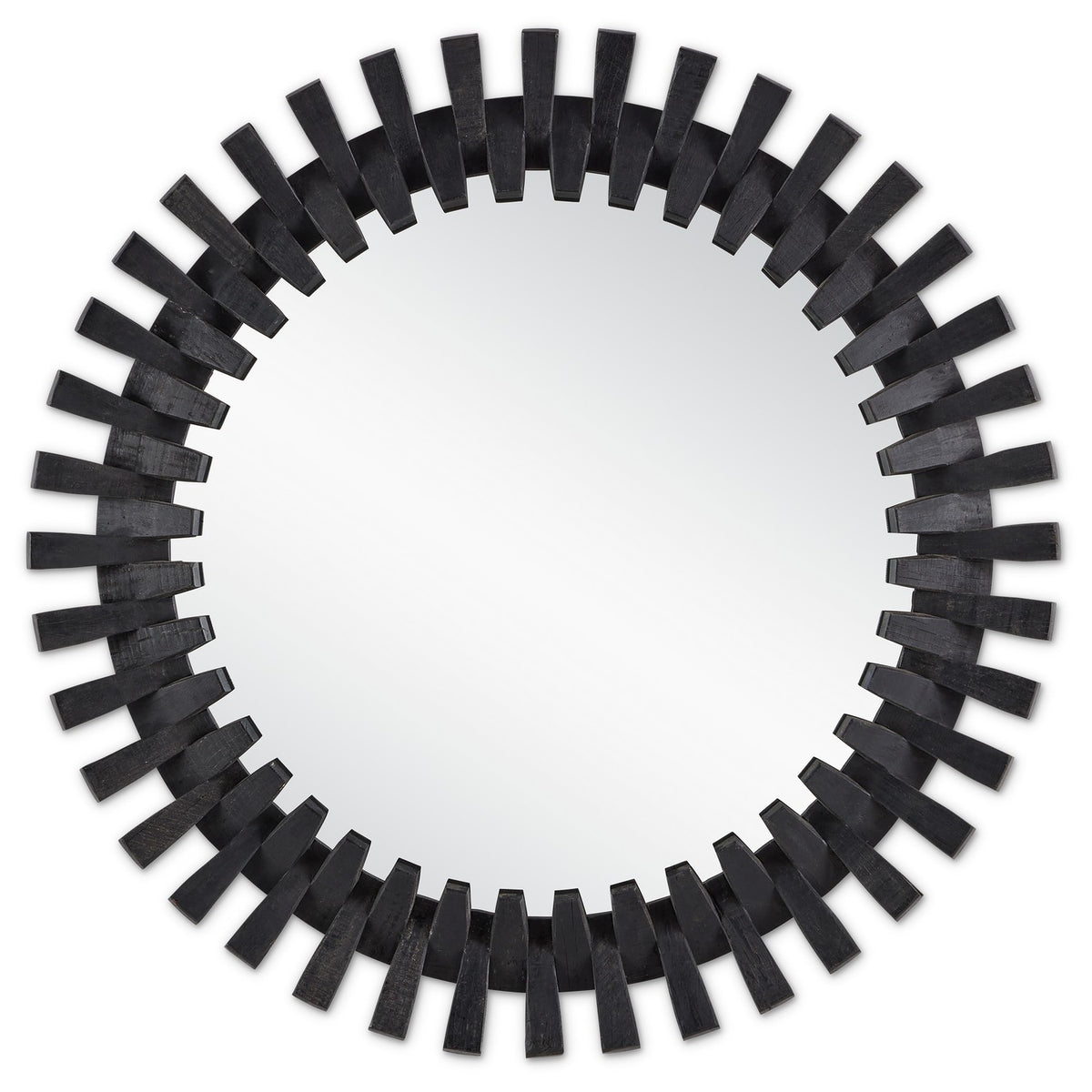 Currey and Company - 1000-0134 - Mirror - Diza Collection - Black/Mirror