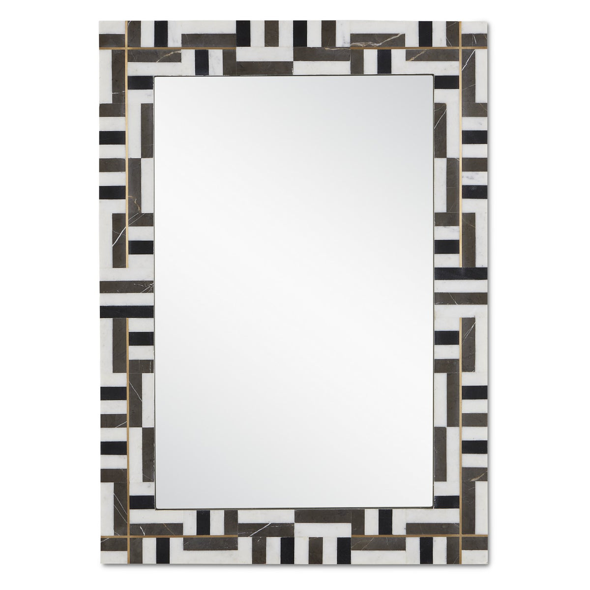 Currey and Company - 1000-0138 - Mirror - Gentry - Natural/Brass