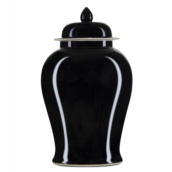 Currey and Company Jar from the Imperial collection in Imperial Black finish