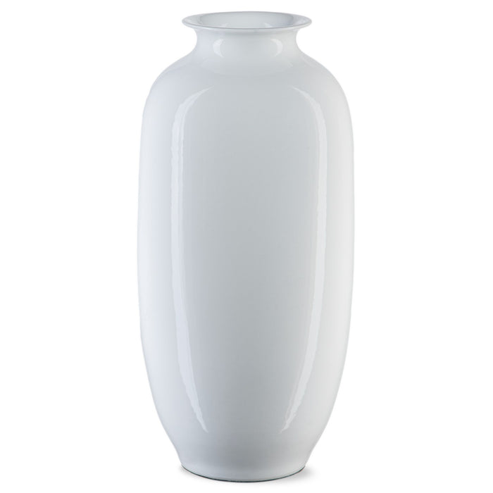 Currey and Company Vase from the Imperial collection in Imperial White finish