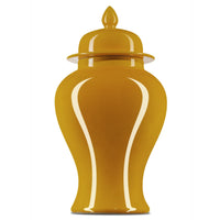 Currey and Company Jar from the Imperial collection in Yellow finish