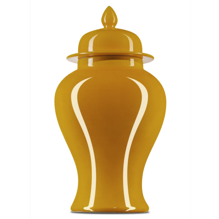 Currey and Company Jar from the Imperial collection in Yellow finish