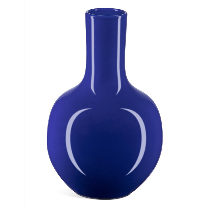 Currey and Company Vase in Ocean Blue finish