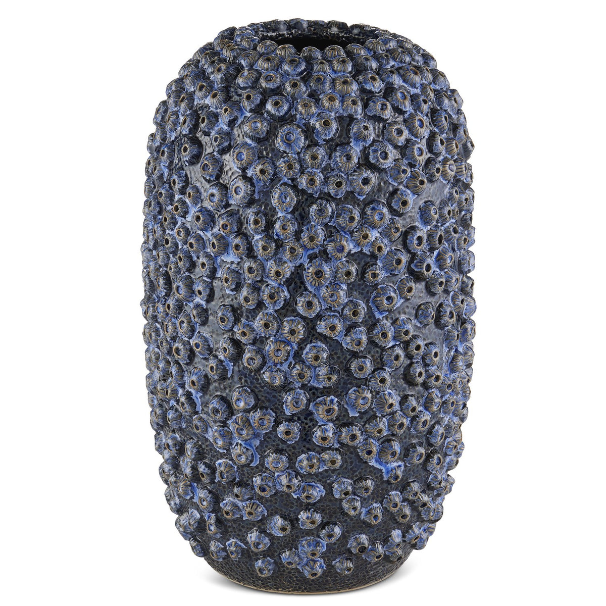Currey and Company Vase from the Deep Sea collection in Reactive Blue finish