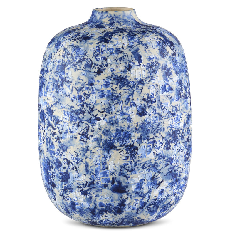 Currey and Company - 1200-0749 - Vase - Nixos - Blue/White