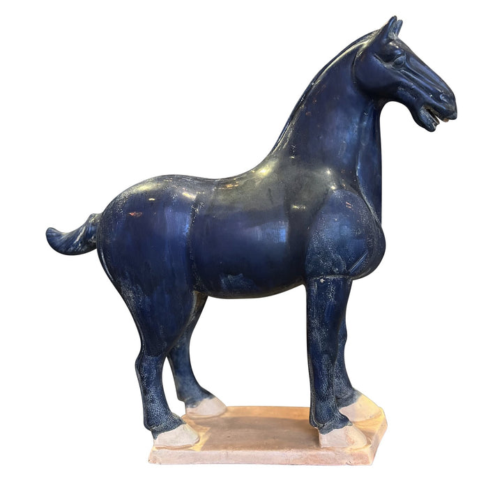 Currey and Company - 1200-0782 - Sculpture - Tang Dynasty - Blue