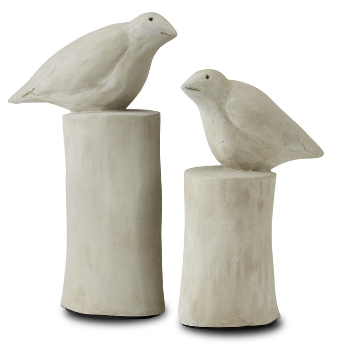 Currey and Company Birds Set of 2 in Portland finish