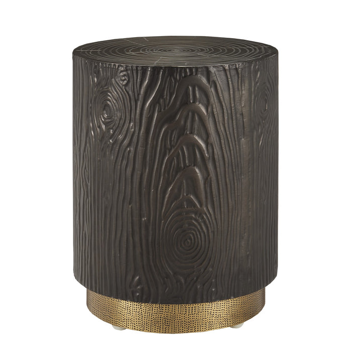 Currey and Company Accent Table from the Terra collection in Bronze/Brass finish