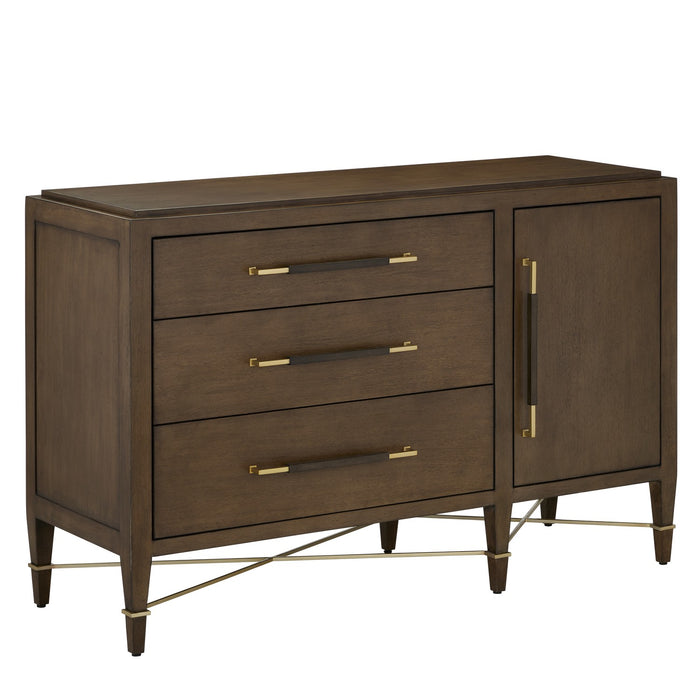 Currey and Company Chest from the Verona collection in Chanterelle/Coffee/Champagne finish