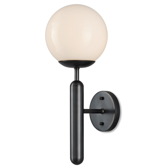 Currey and Company One Light Wall Sconce from the Barbican collection in Oil Rubbed Bronze finish