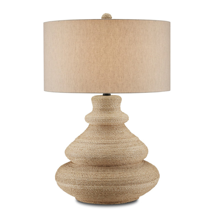 Currey and Company One Light Table Lamp from the Jaru collection in Natural finish