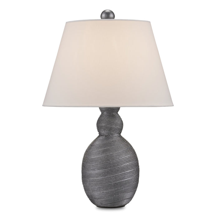 Currey and Company One Light Table Lamp from the Basalt collection in Dark Gray finish