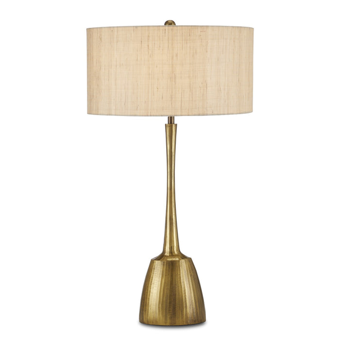 Currey and Company - 6000-0861 - One Light Table Lamp - Cheenee Brass Table Lamp - Antique Brass