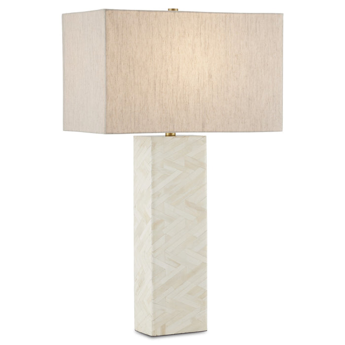 Currey and Company One Light Table Lamp from the Elegy collection in Natural finish