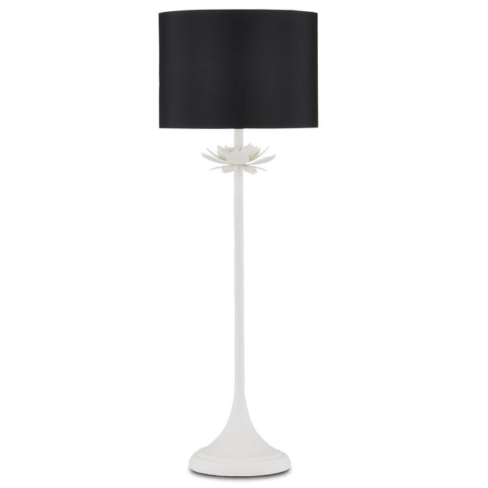 Currey and Company One Light Table Lamp from the Bexhill collection in Gesso White finish