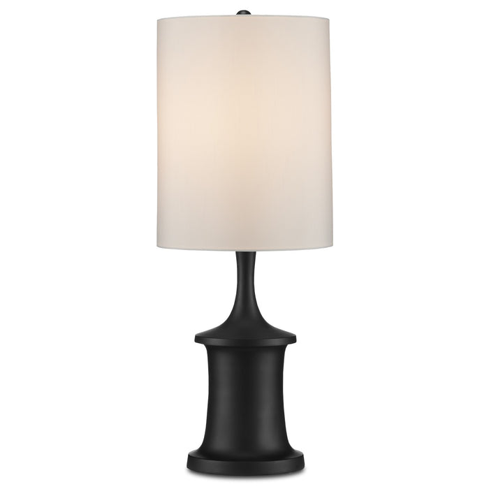 Currey and Company One Light Table Lamp from the Varenne collection in Matte Black finish