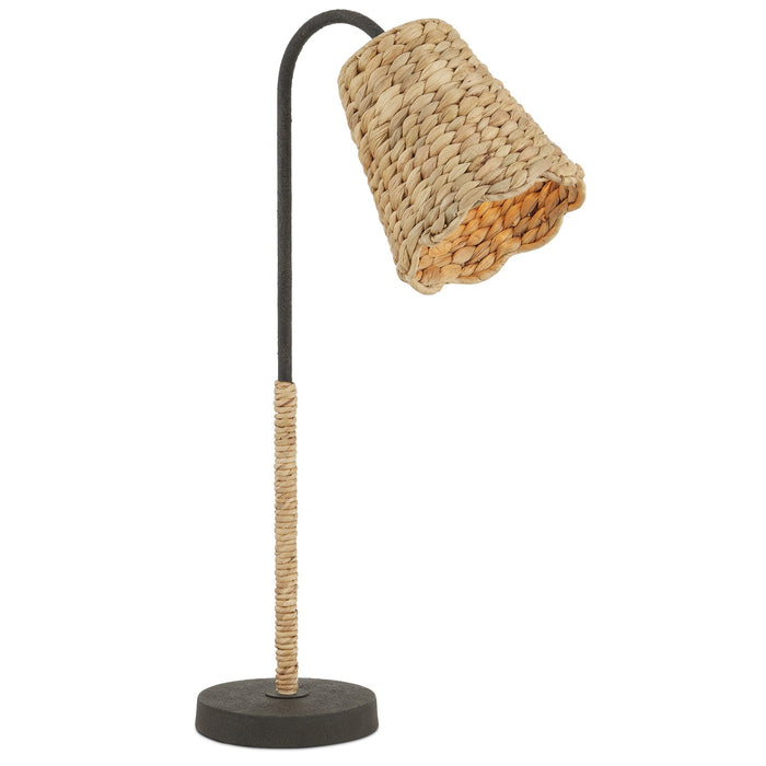 Currey and Company One Light Table Lamp from the Suzanne Duin collection in Natural/Mole Black finish