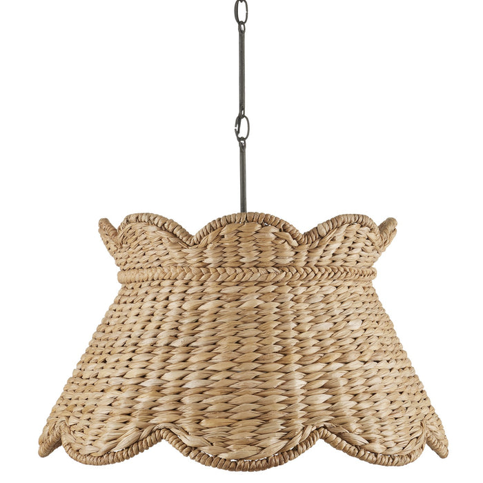 Currey and Company One Light Pendant from the Suzanne Duin collection in Natural finish