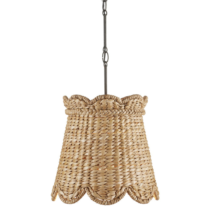 Currey and Company One Light Pendant from the Suzanne Duin collection in Natural finish