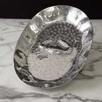 Design Shop Aluminum Hammered Oval Crab Tray