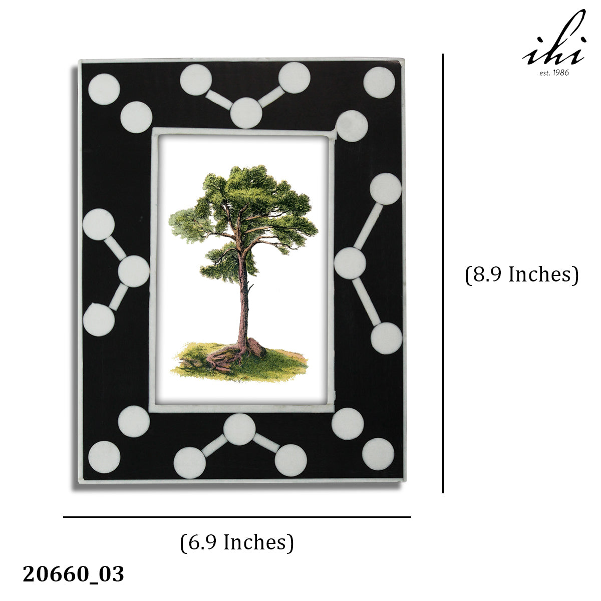 Design Shop Black & White Photo Frame