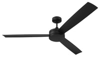 Craftmade - INS62FB3 - 62" Ceiling Fan - Inspo 62 Indoor/Outdoor - Flat Black