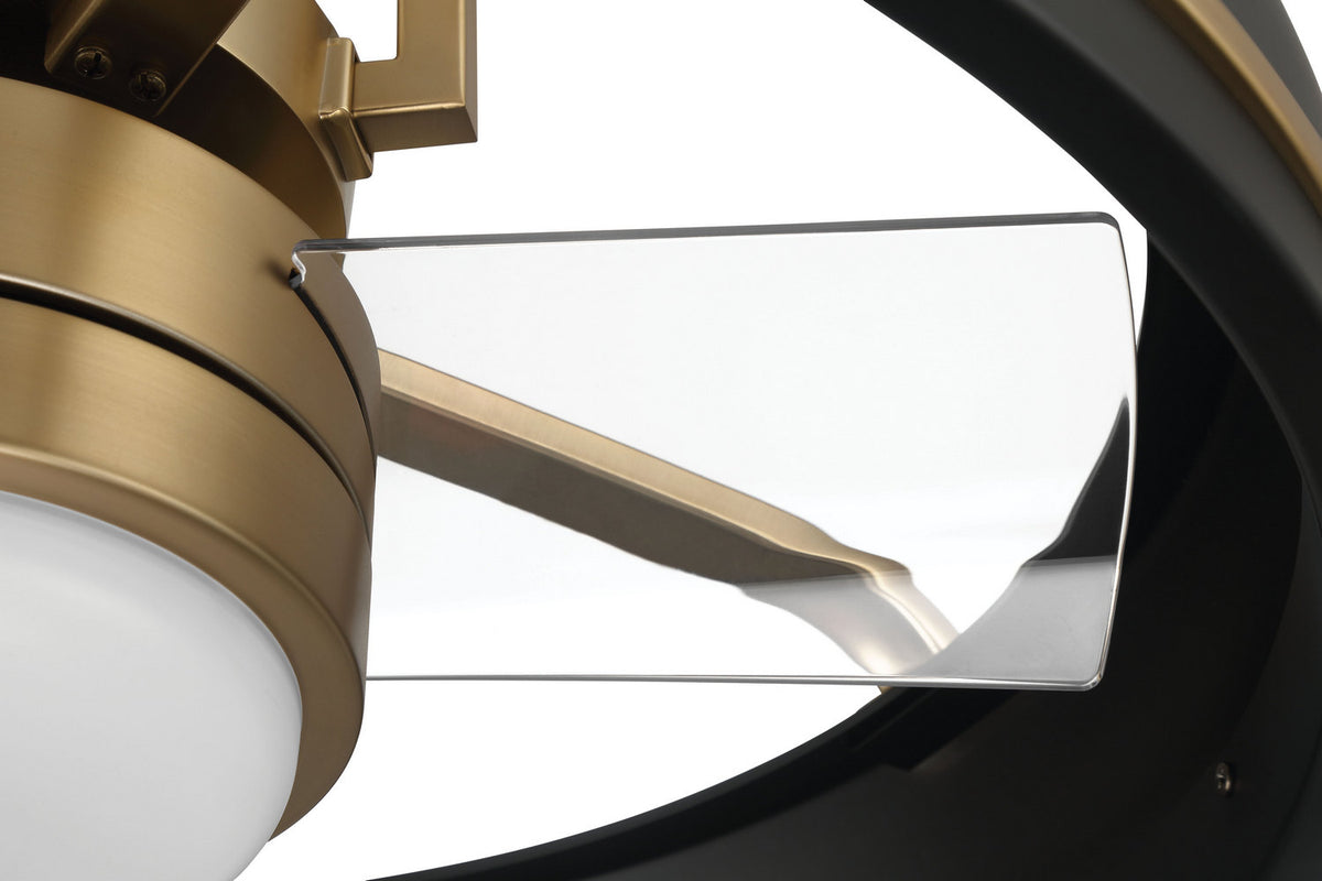 Craftmade - TYL24FBSB3-NWF - 20" Ceiling Fan - Taylor 18" Fandelier no Wifi - Flat Black/Satin Brass