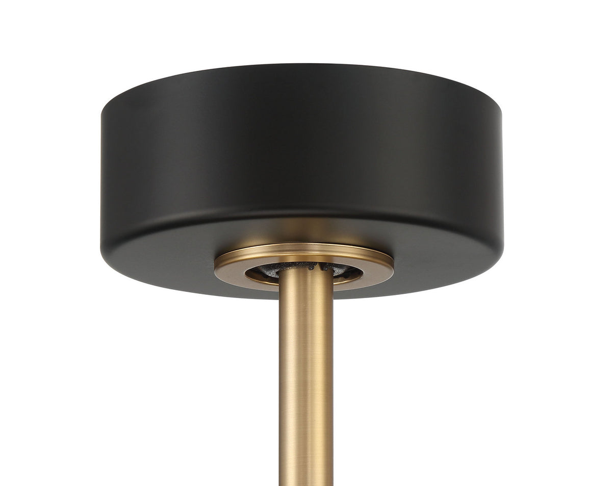 Craftmade - TYL24FBSB3-NWF - 20" Ceiling Fan - Taylor 18" Fandelier no Wifi - Flat Black/Satin Brass