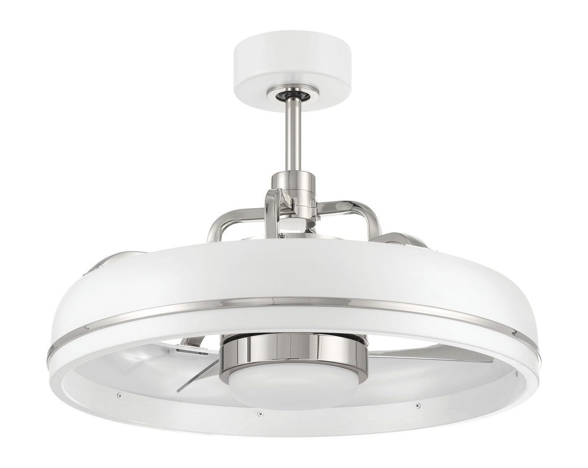 Craftmade - TYL24WPLN3-NWF - 20" Ceiling Fan - Taylor 18" Fandelier no Wifi - White/Polished Nickel