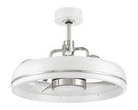 Craftmade - TYL24WPLN3-NWF - 20" Ceiling Fan - Taylor 18" Fandelier no Wifi - White/Polished Nickel