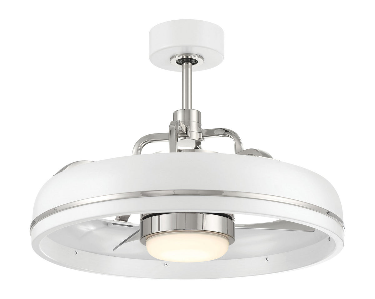 Craftmade - TYL24WPLN3-NWF - 20" Ceiling Fan - Taylor 18" Fandelier no Wifi - White/Polished Nickel