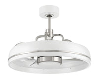 Craftmade - TYL24WPLN3-NWF - 20" Ceiling Fan - Taylor 18" Fandelier no Wifi - White/Polished Nickel