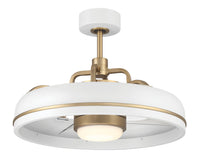 Craftmade - TYL24WSB3-NWF - 20" Ceiling Fan - Taylor 18" Fandelier no Wifi - White/Satin Brass