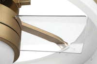Craftmade - TYL24WSB3-NWF - 20" Ceiling Fan - Taylor 18" Fandelier no Wifi - White/Satin Brass