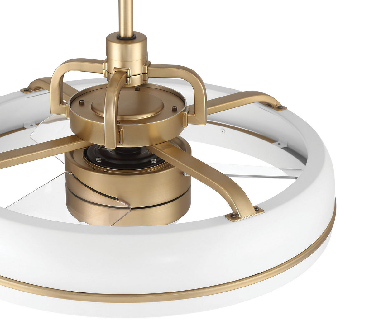 Craftmade - TYL24WSB3-NWF - 20" Ceiling Fan - Taylor 18" Fandelier no Wifi - White/Satin Brass