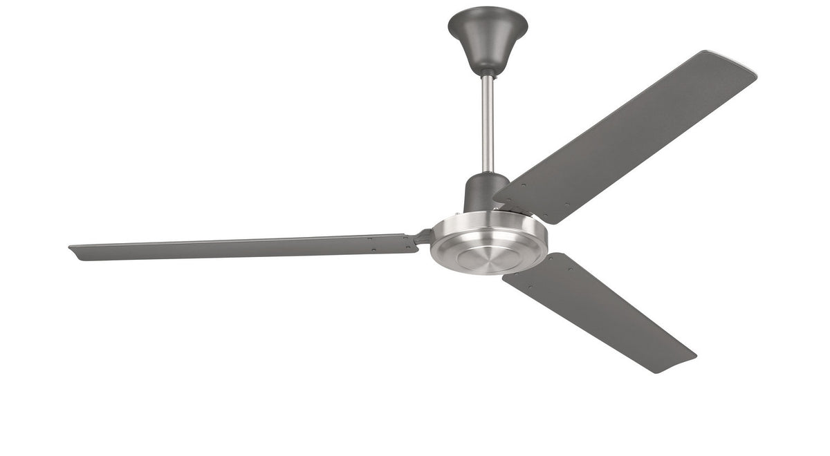 Craftmade - UT56TBNK3MR - 56" Ceiling Fan - Utility - Titanium/Brushed Polished Nickel