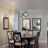 Artcraft - AC6690BK - LED Pendant - Sienna - Semi Gloss Black