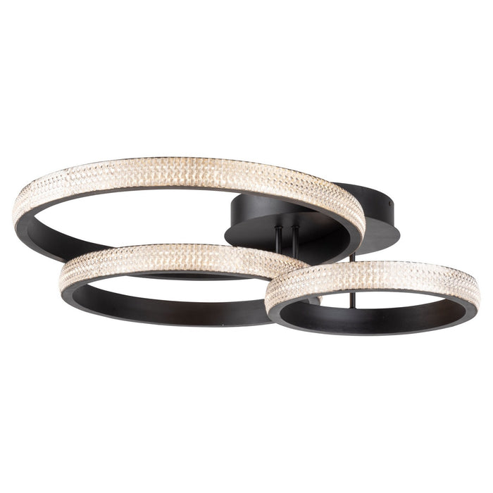 Artcraft LED Flush Mount from the Nova collection in Matte Black finish